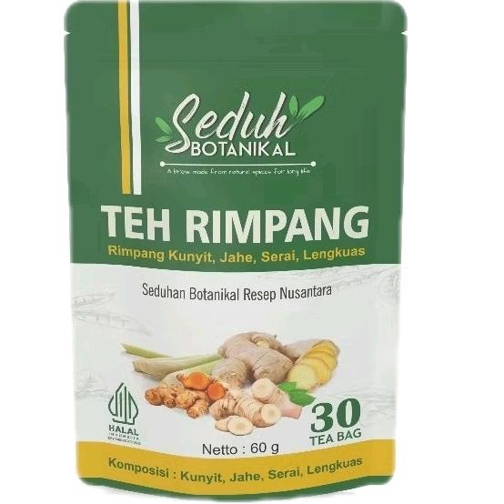

SEDUH BOTANIKAL Teh Rimpang Teh Celup Rimpang JSR Teh Kunyit Jahe Serai Lengkuas 30 Tea Bag