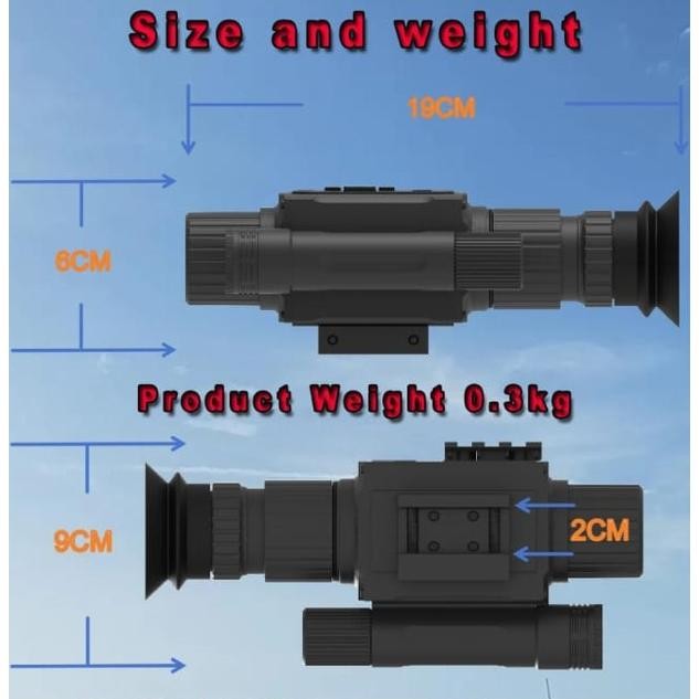 Jual MEGAOREI TEROPONG MALAM NIGHT VISION SCOPE NVR DIGITAL up 300m