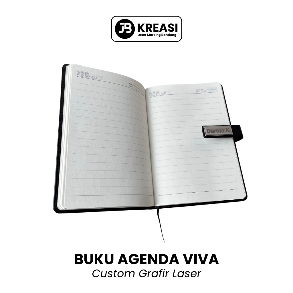 

Buku Agenda Custom Grafir Laser / Notebook Promosi / Souvenir Perusahaan JB Kreasi