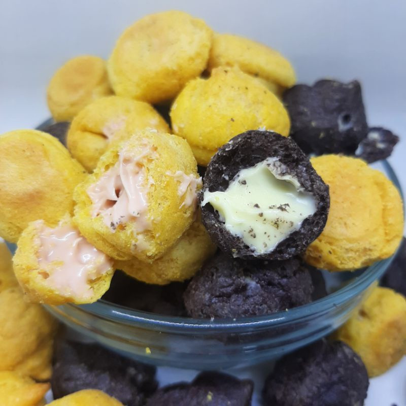 

WHYN!! Kue Soes Pasta Blueberry & Susu Vanilla 250gram