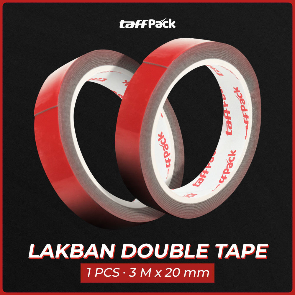 

PROMO TaffPACK Lakban Selotip Double Tape Strong Heavy Duty 1 PCS 3Mx20mm - SC-3M