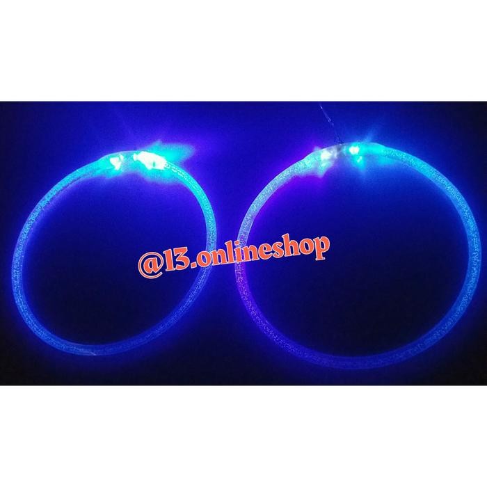 PREMIUM Ring Akrilik Subwoofer 10inch Lampu LED Sensor Suara Musik Audio Mobil