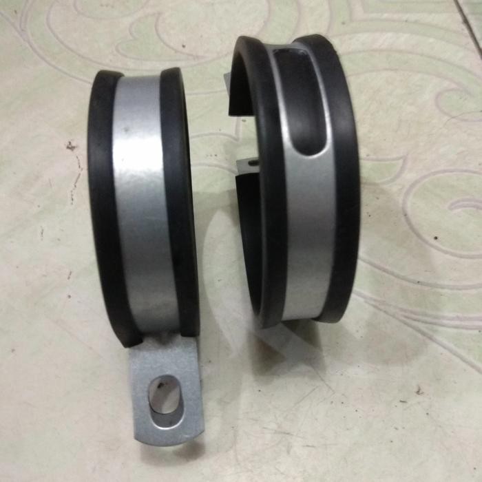 PREMIUM Klem bracket gantungan knalpot racing plat tebal ada 3 ukuran