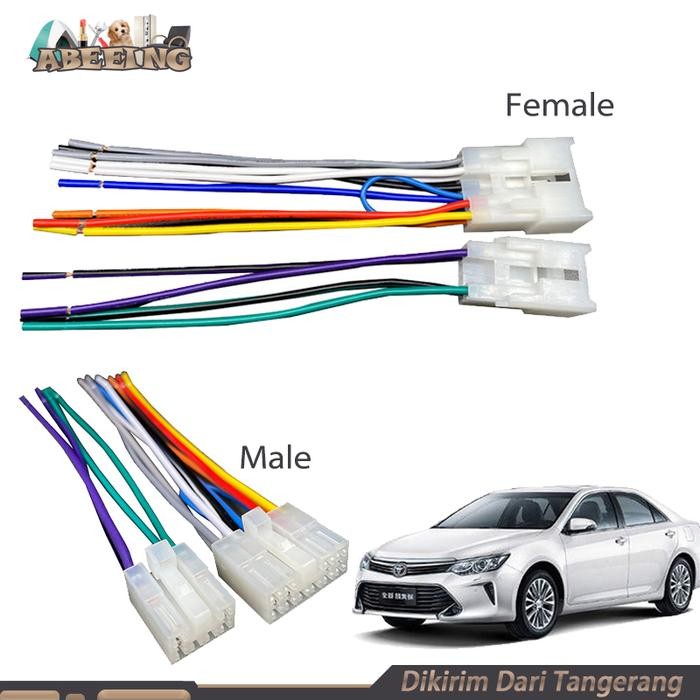 PREMIUM Kabel Soket Male Female Socket Audio Head Unit Mobil Toyota Avanza