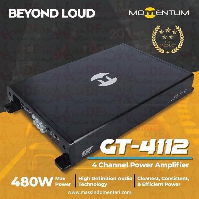 PREMIUM Power 4 channel MOMENTUM GT 4112 Power amplifier audio mobil 4ch