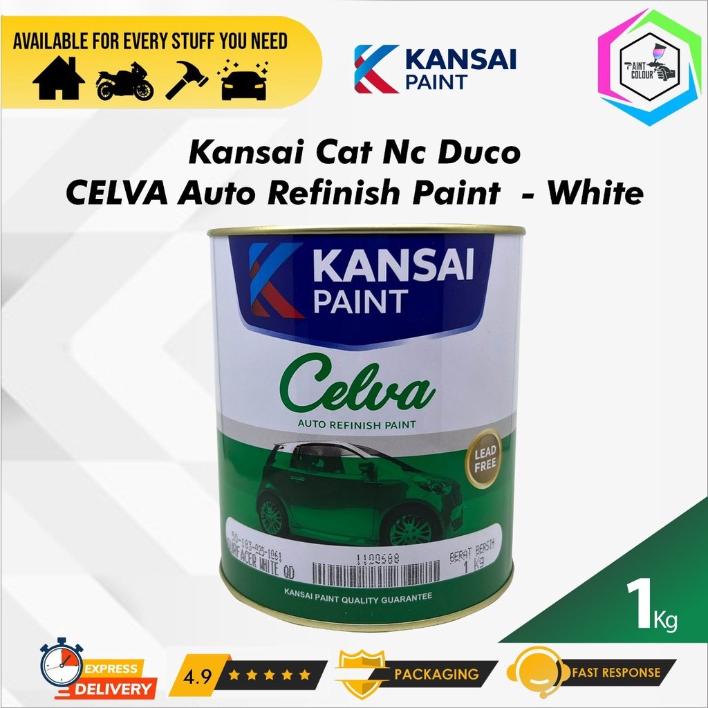 

Meni Celva Kansai Paint Putih 1L & 200 ML