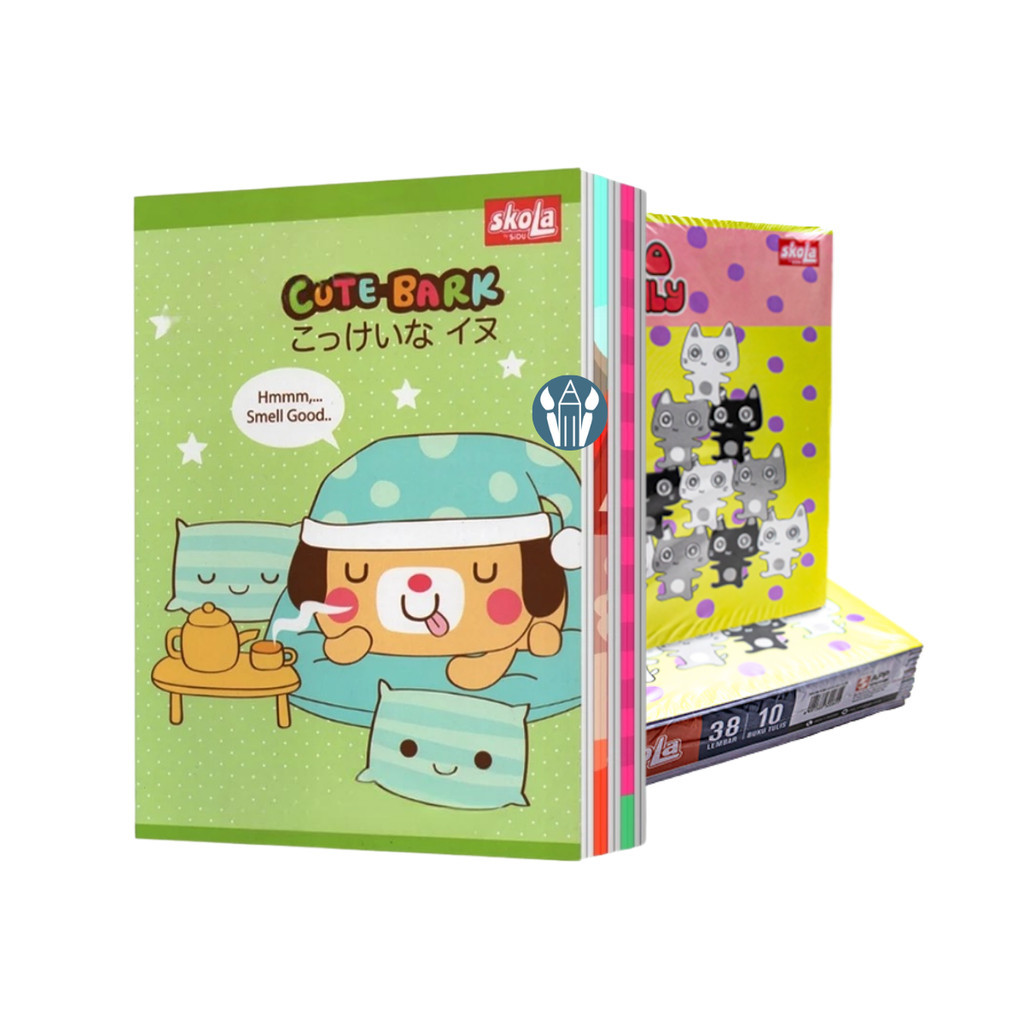 

Buku Tulis SKOLA 38 Lembar Pak Isi 10 Buku Catatan Sekolah