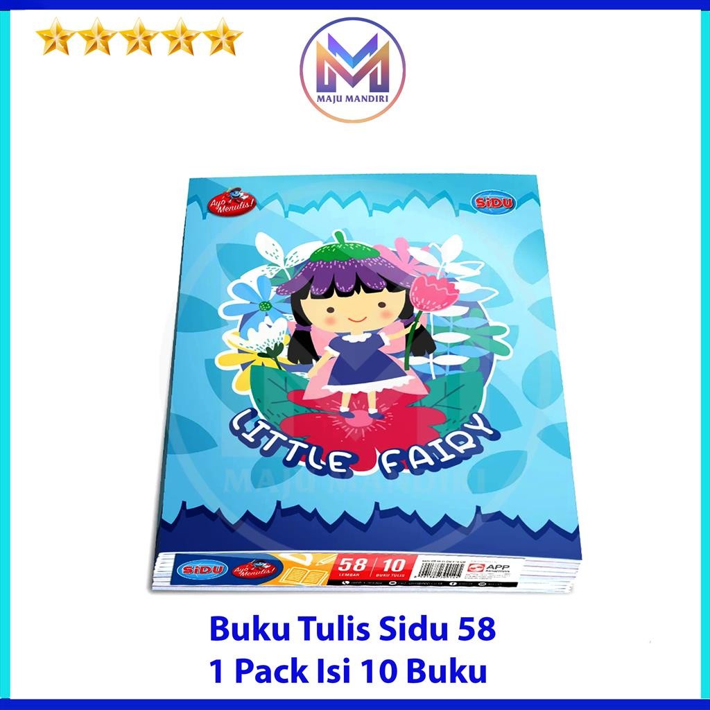 

Buku Tulis Sidu Isi 58 Lembar / Sidu 58 / Buku Tulis TK, SD