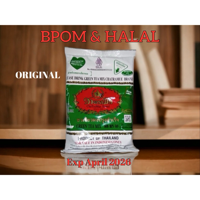 

WHYN!! GREEN TEA ORIGINAL THAI TEA TEH CHATRAMUE 200GR HALAL BPOM