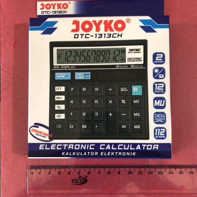 

Kalkulator Calculator 12 digit DTC-1313CH / CC 1313 ch Joyko WE!!