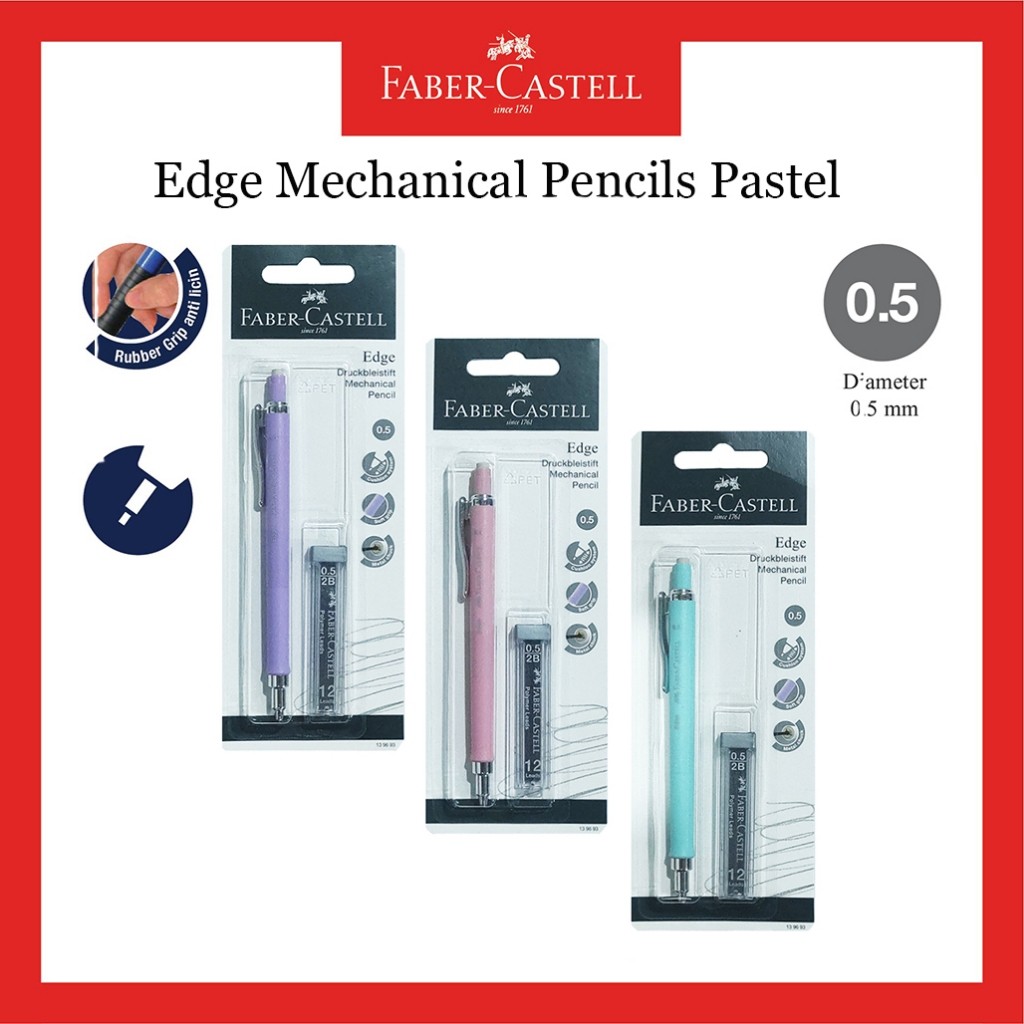 

Pensil Mekanik Faber Castell / Edge Mechanical Pencil 0.5 Pastel WE!!!