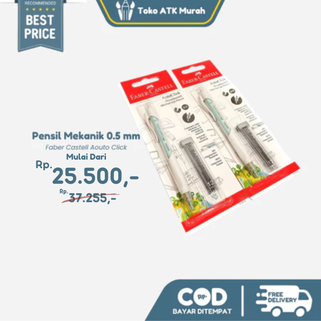 

Mechanichal Pencil / Pensil Mekanik Faber Castell 0.5mm Autoclick WE!!!