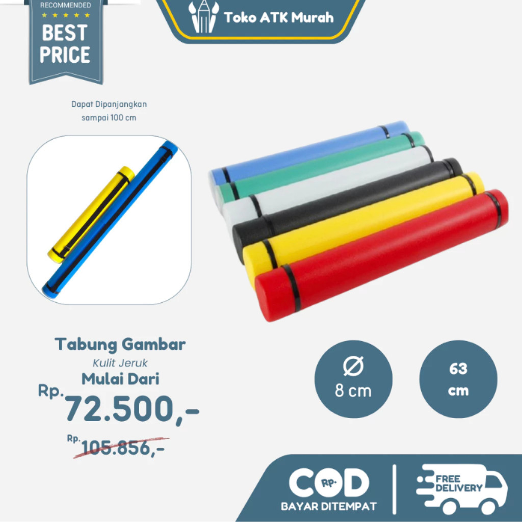 

Tabung Gambar Drafting Tube Warna 8.5cm Kulit Jeruk Warna WE!!