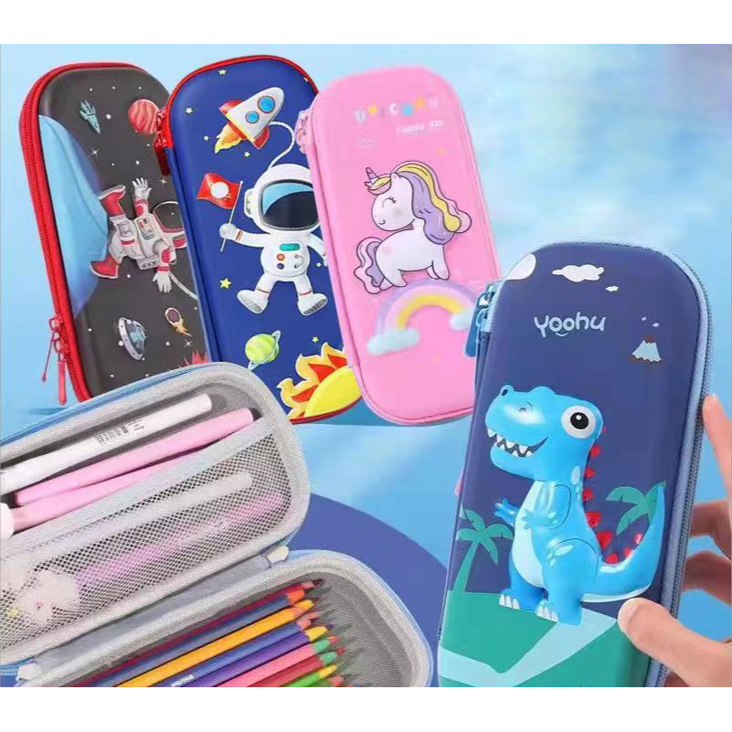 

Yamata Tempat Pensil Karakter 3 Dimensi / Tempat Pensil Anak Sekolah Laki Laki Perempuan / Box