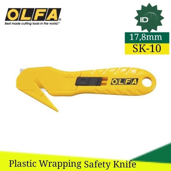 

No Na - Pisau Potong Tali Plastik Wrapping Cutter Safety Knife Olfa Sk-10