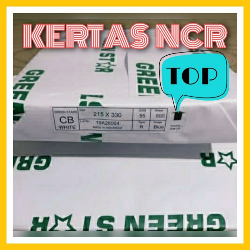 

Kertas NCR / carbonless paper, TOP/ ATAS (CF) - PUTIH
