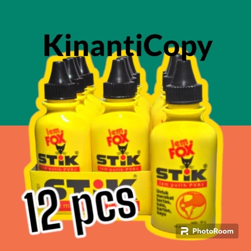 

12 pcs Lem Fox Putih 60 gr WE!!!