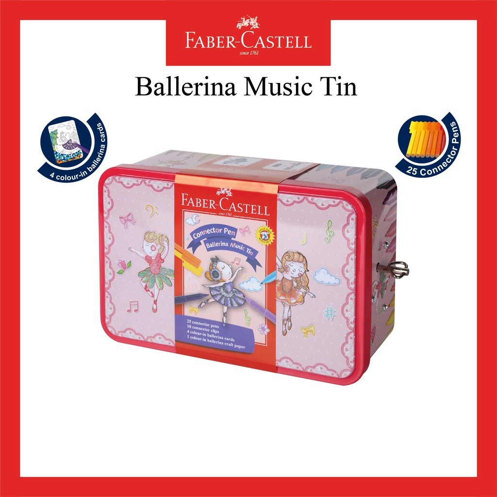 

Konektor Pen Faber Castell / Spidol Warna Kemasan 25 Warna / Connector Pen Balerina Music Box WE!!!