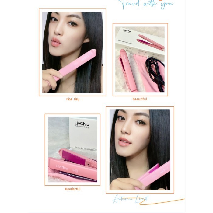 Livchic Rambut Catokan Ls310-4In Mini Portable 2In1 Lurus Ragum Cutee Gratisongkir