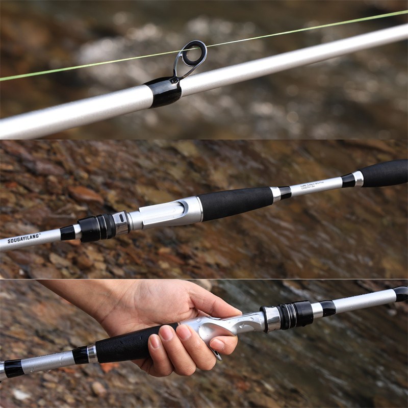 Sougayilang Joran Pancing 160/180cm Pancingan Memancing Di Luar Ruangan, Alat Pancing Air Laut Air