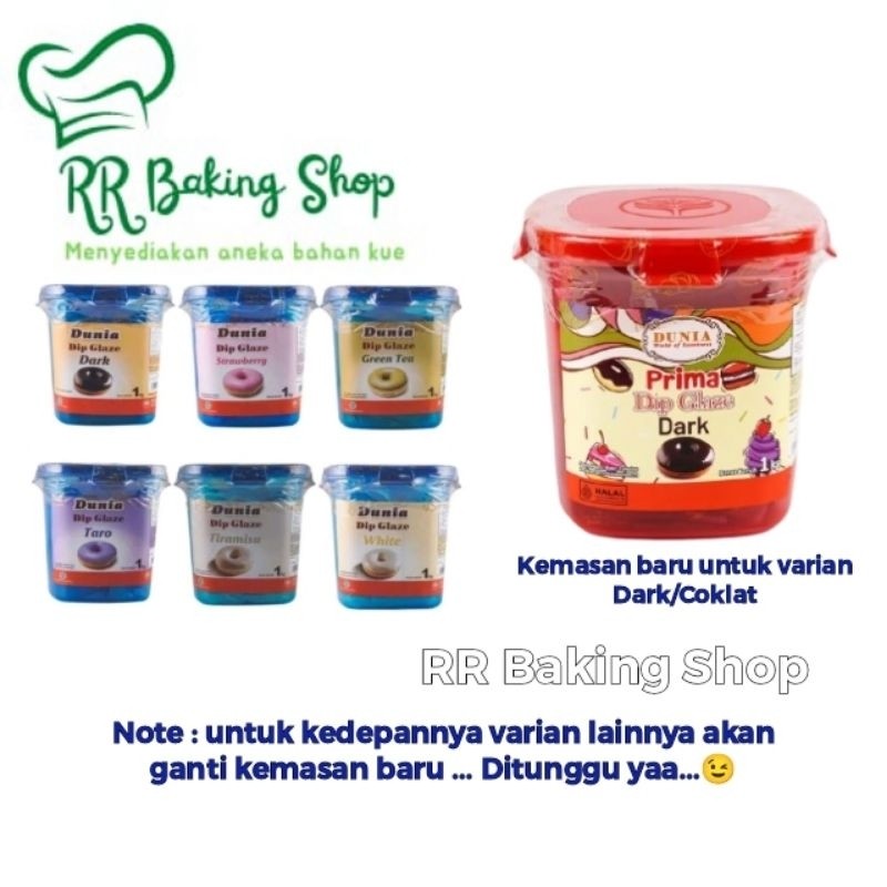 

Dunia Dip Glaze 1kg - Dip Glaze Dunia 1kg - Toppin donat - glaze murah