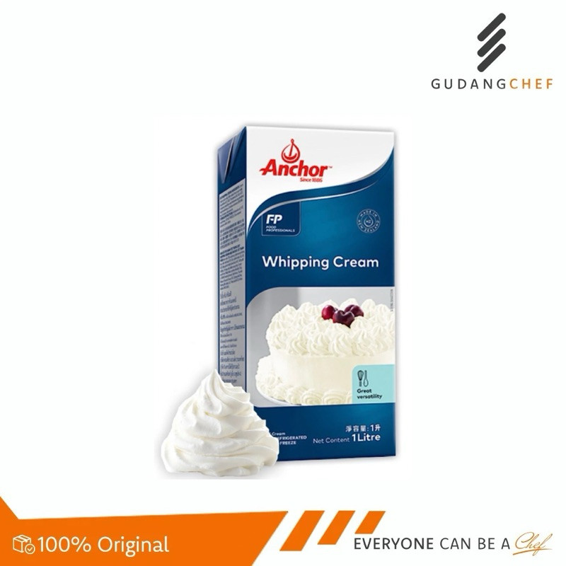 

Anchor Whipping Cream 1 Liter - Krim Serbaguna untuk Kue & Dessert