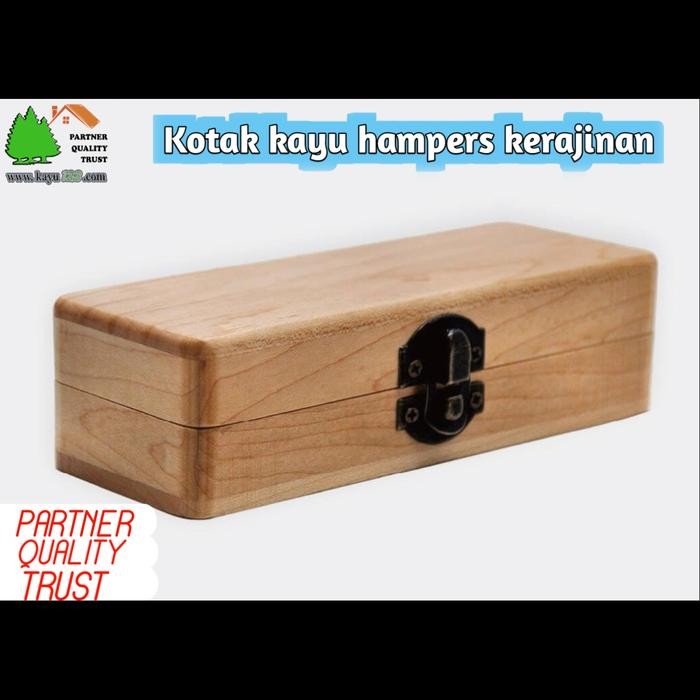 Kotak kayu /kado kecil ,box logam mulia/lm,hampers - kayu engsel