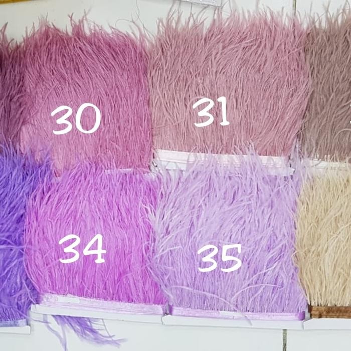 Bulu Ostrich Panjang ( 13Cm)