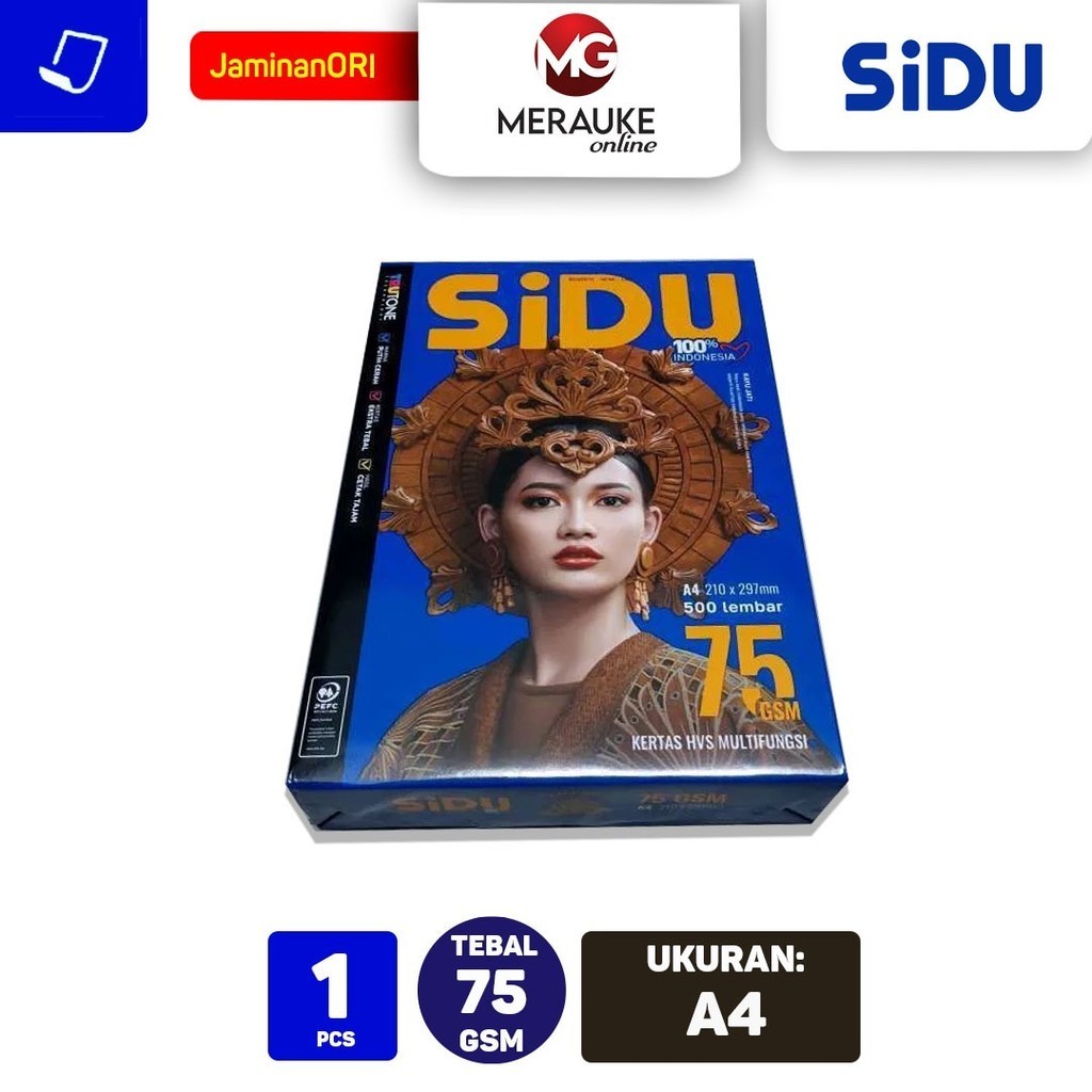 

Kertas HVS SiDu A4 75 GSM