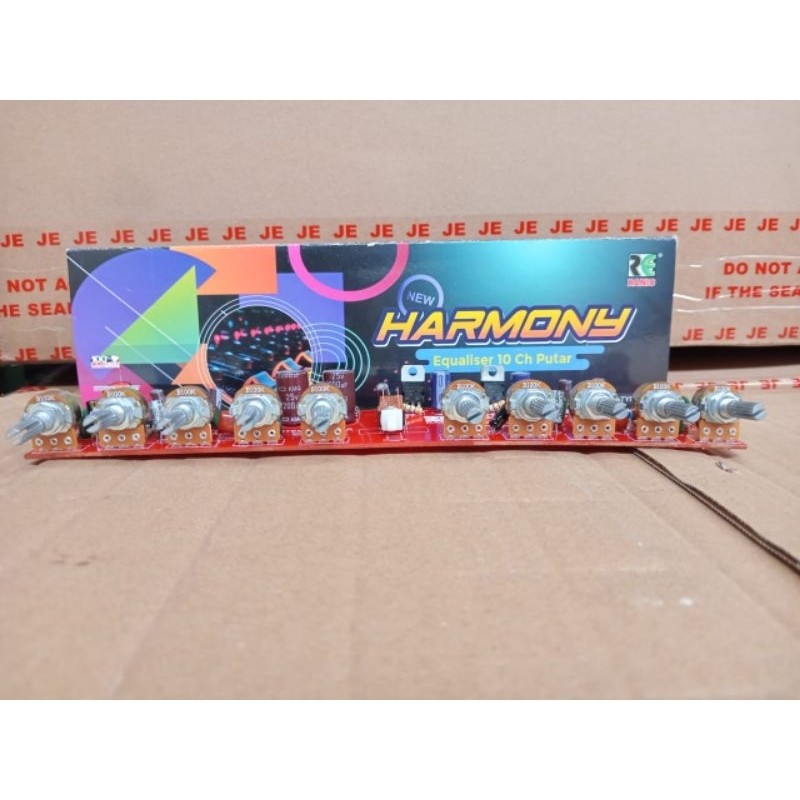 kit equalizer 10 stereo 2x15 Chanel stereo putar new harmoni