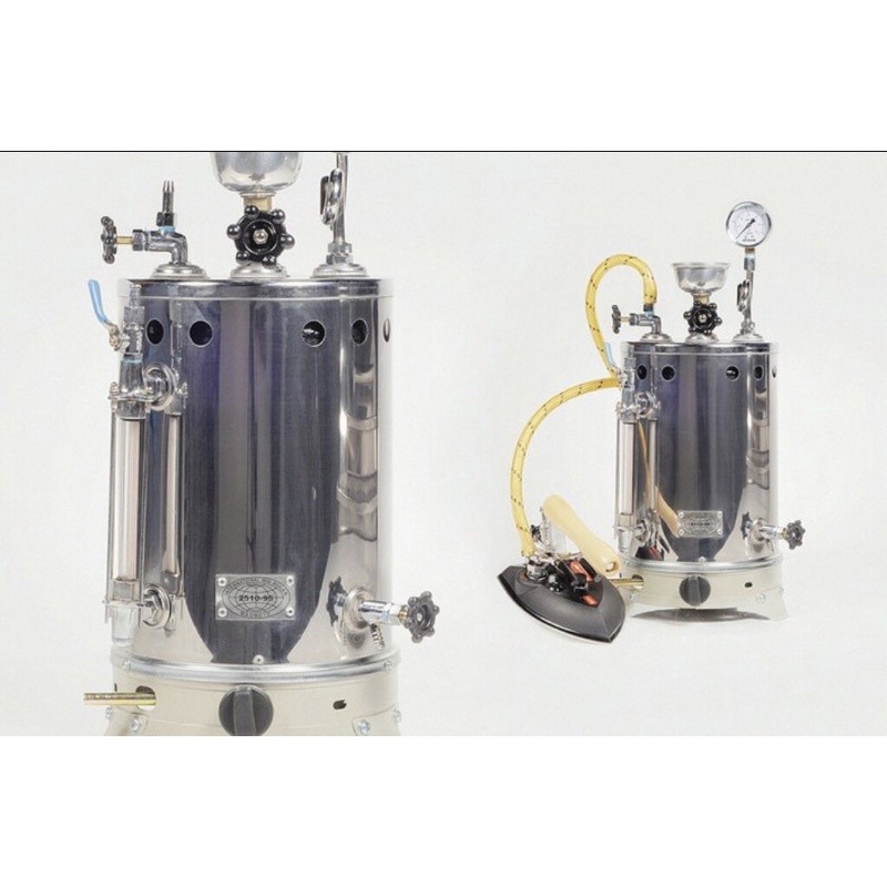 Setrika Uap Boiler Gas Maomoto kapasitas 5 liter/boiler laundry