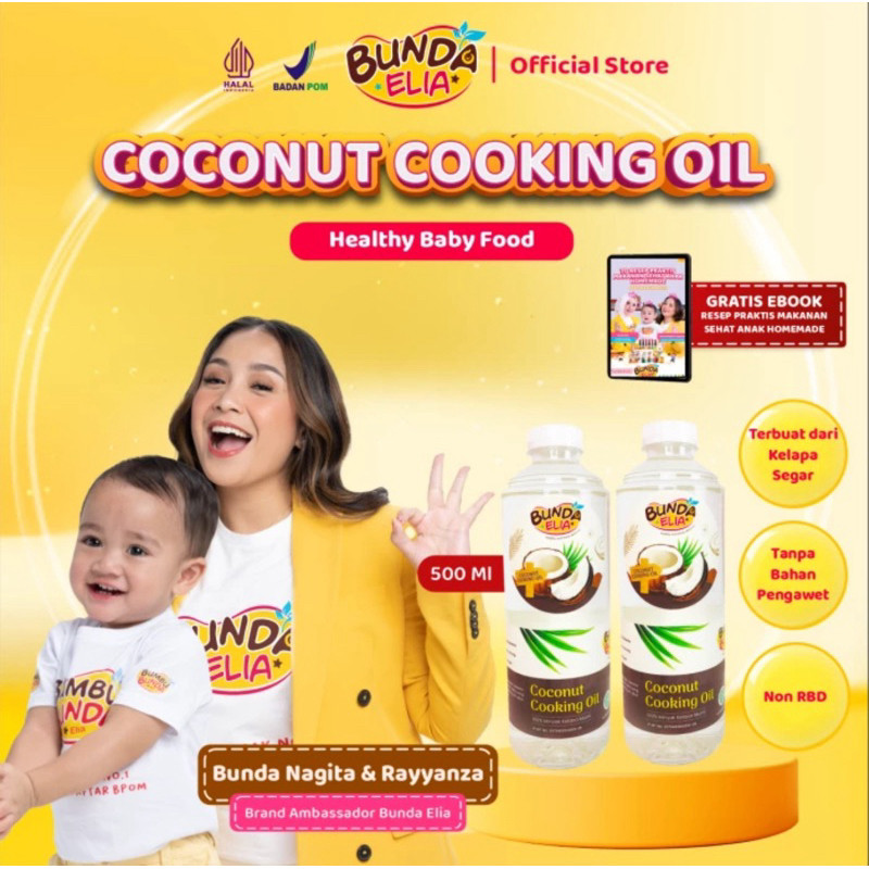 

Minyak kelapa bumbu bunda mpasi Plum & Blum Coconut Cooking Oil Minyak MPASI BB Booster 500 gram