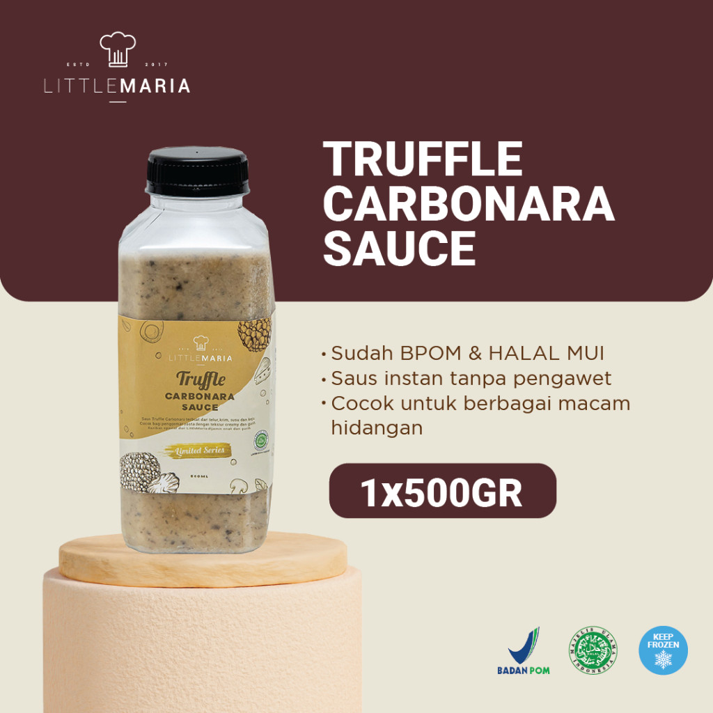 

Littlemaria Bla Truffle Carbonara Auce 500Ml 35Portion Lited