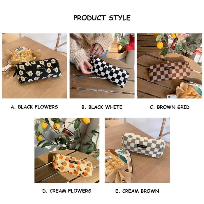 

[MILOLI] Kotak Pensil kain soft minimalis Aesthetic Korean Style Stationery - F0155