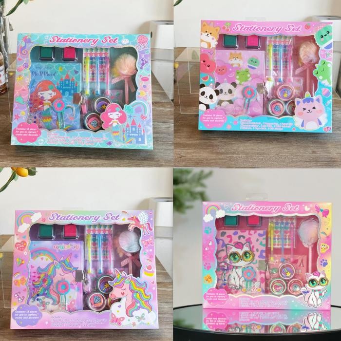 

Stationery set Alat tulis fancy anak perempuan