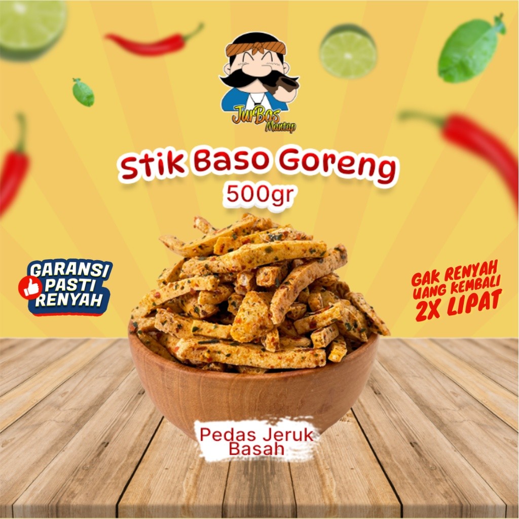 

Basreng 500 gram Bumbu Basah Pedas Jeruk WE!!