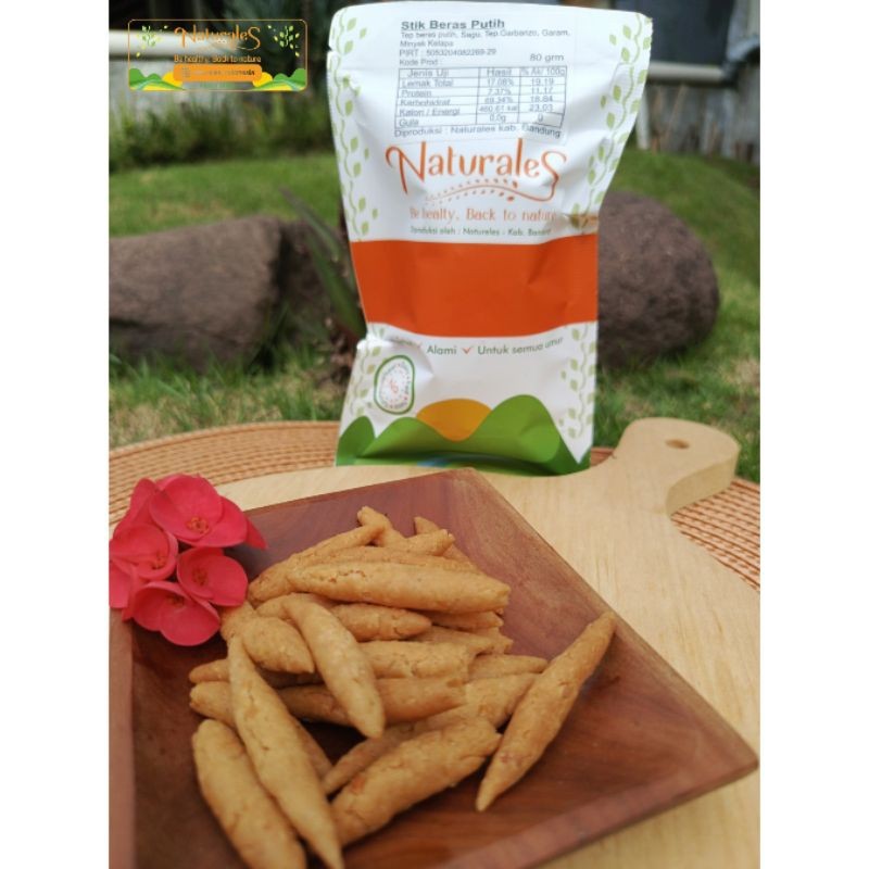 

Stik Beras Putih Organik Gluten Free Egg Free Sugar Free Siap Saji Naturales 80 gr Non Fenol