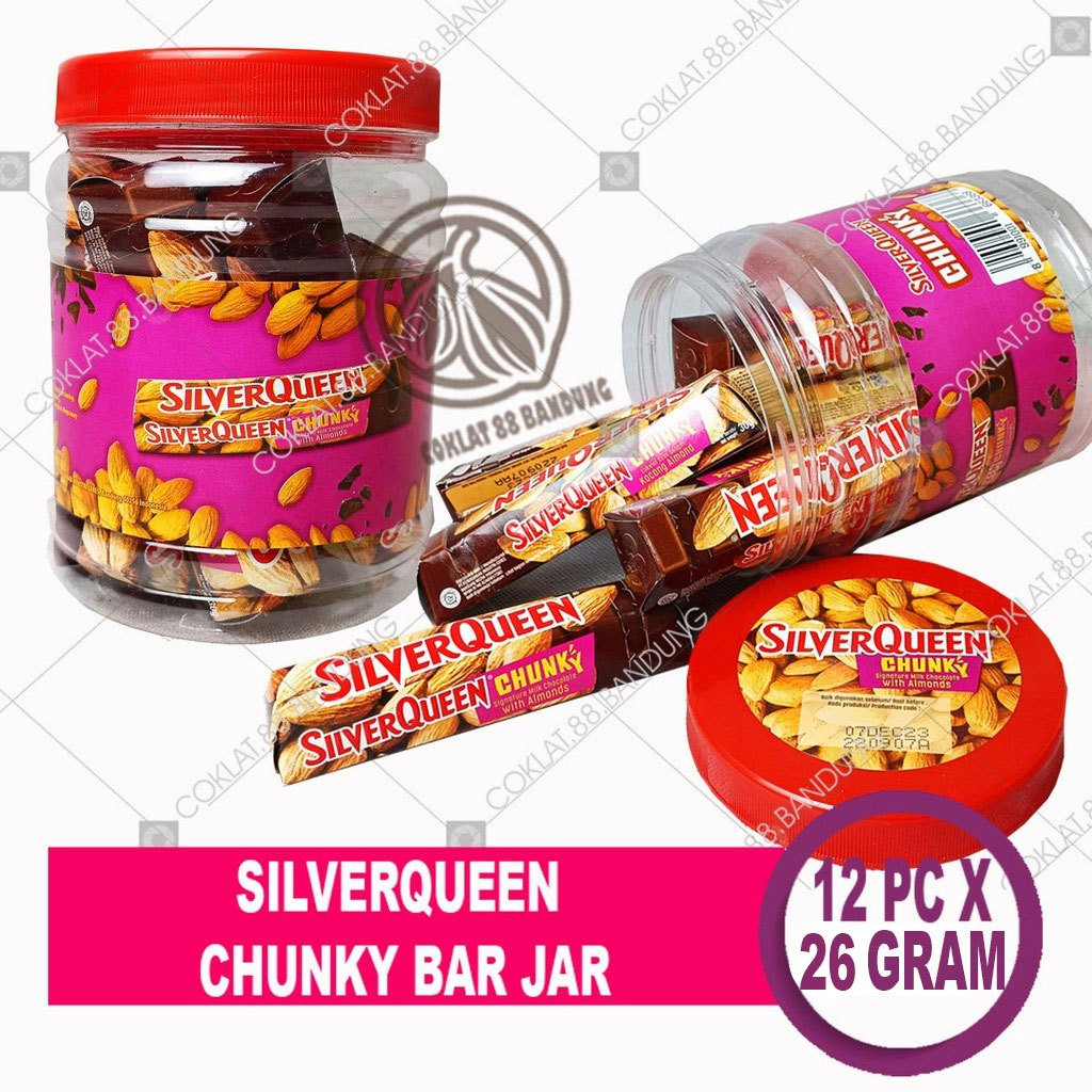 

SILVERQUEEN CHUNKY BAR 1 BOX 12 X 26gr, COKLAT SILVERQUEEN CHUNKY BAR MINI TOPLES 26 gram CHOCOLATE