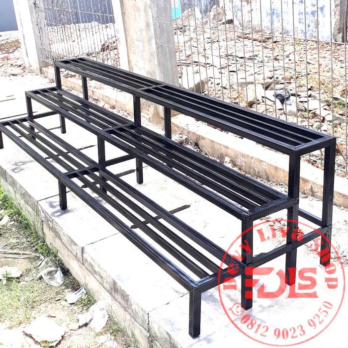 Rak Pot bunga susun 3 panjang 2,5 meter