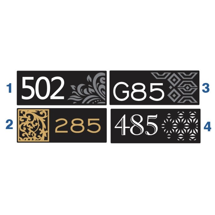 PAPAN NAMA ACRYLIC NOMER RUMAH v2