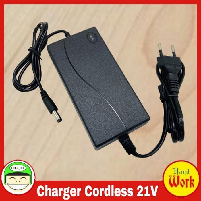 CHARGER STANDAR CORDLESS 21V MESIN BOR GERINDA IMPACK POTONG RUMPUT DL