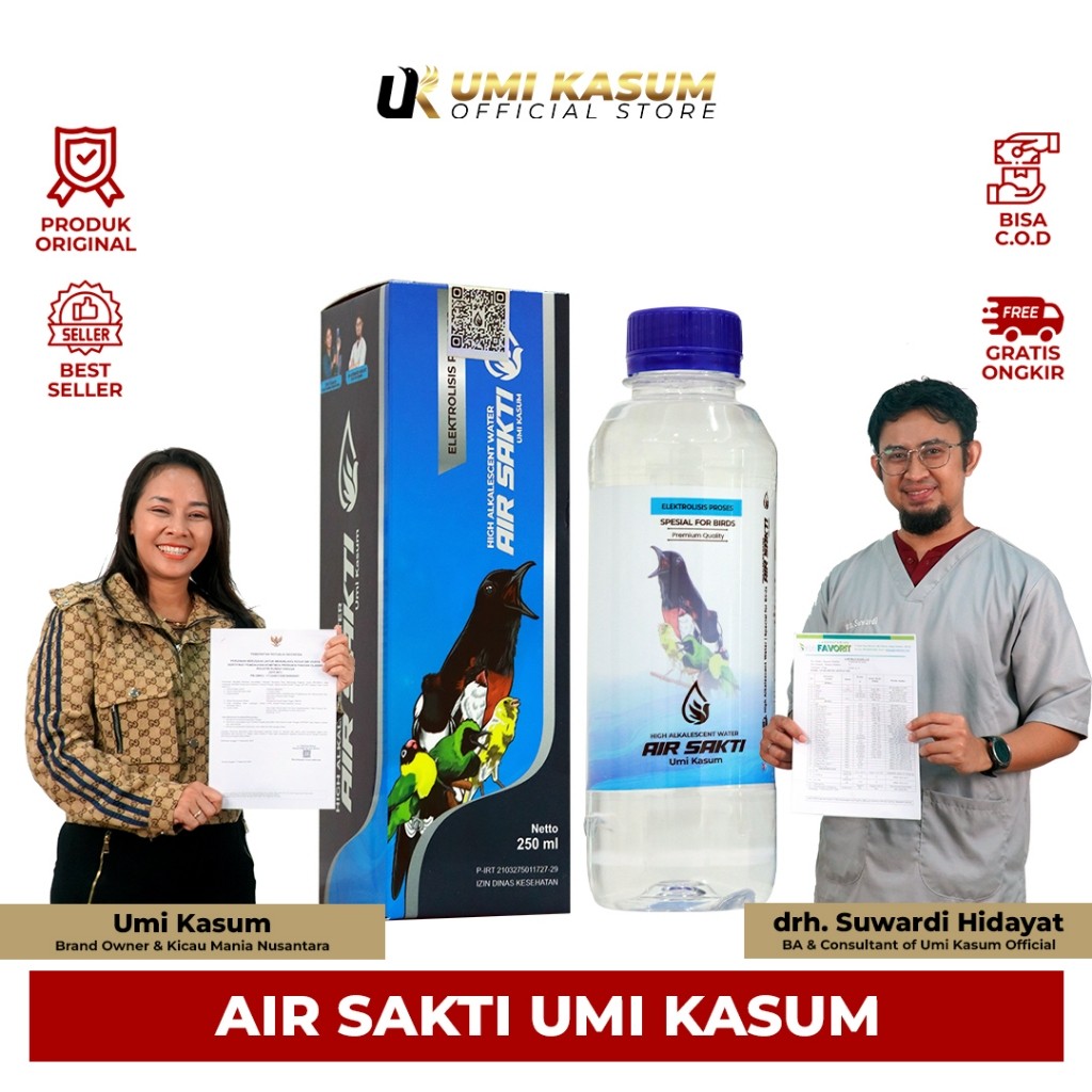 Air Sakti Umi Kasum Air Burung Murai Batu Ekor Panjang Trotol Jantan Gacor Air Minum Burung Juara