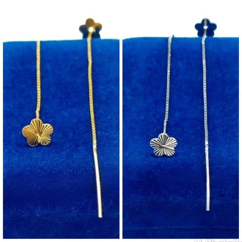 Anting Jarum Dewasa Perak 925 Lapis Emas 24K JDw1
