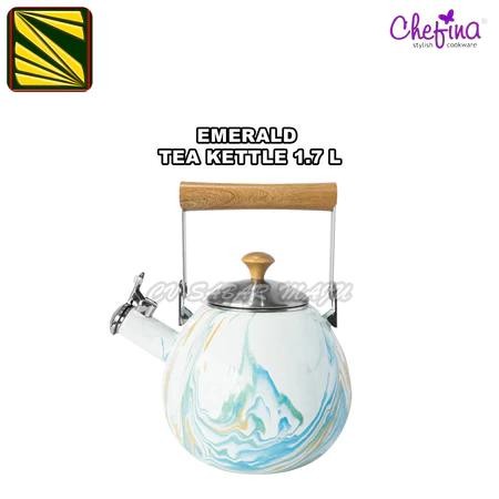 Belanja Chefina Panci Enamel Marble - Panci Kuping 18,20&24Cm,Tempura 20Cm, Gagang 16Cm Dan Steamer