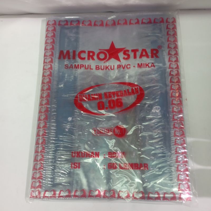 

SAMPUL MIKA PLASTIK MICRISTAR BOXY 60 lembar / pack