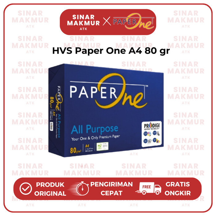 

Kertas HVS/Kertas Print/Photocopy Paper A4 80 Gr Paper One (Rim)