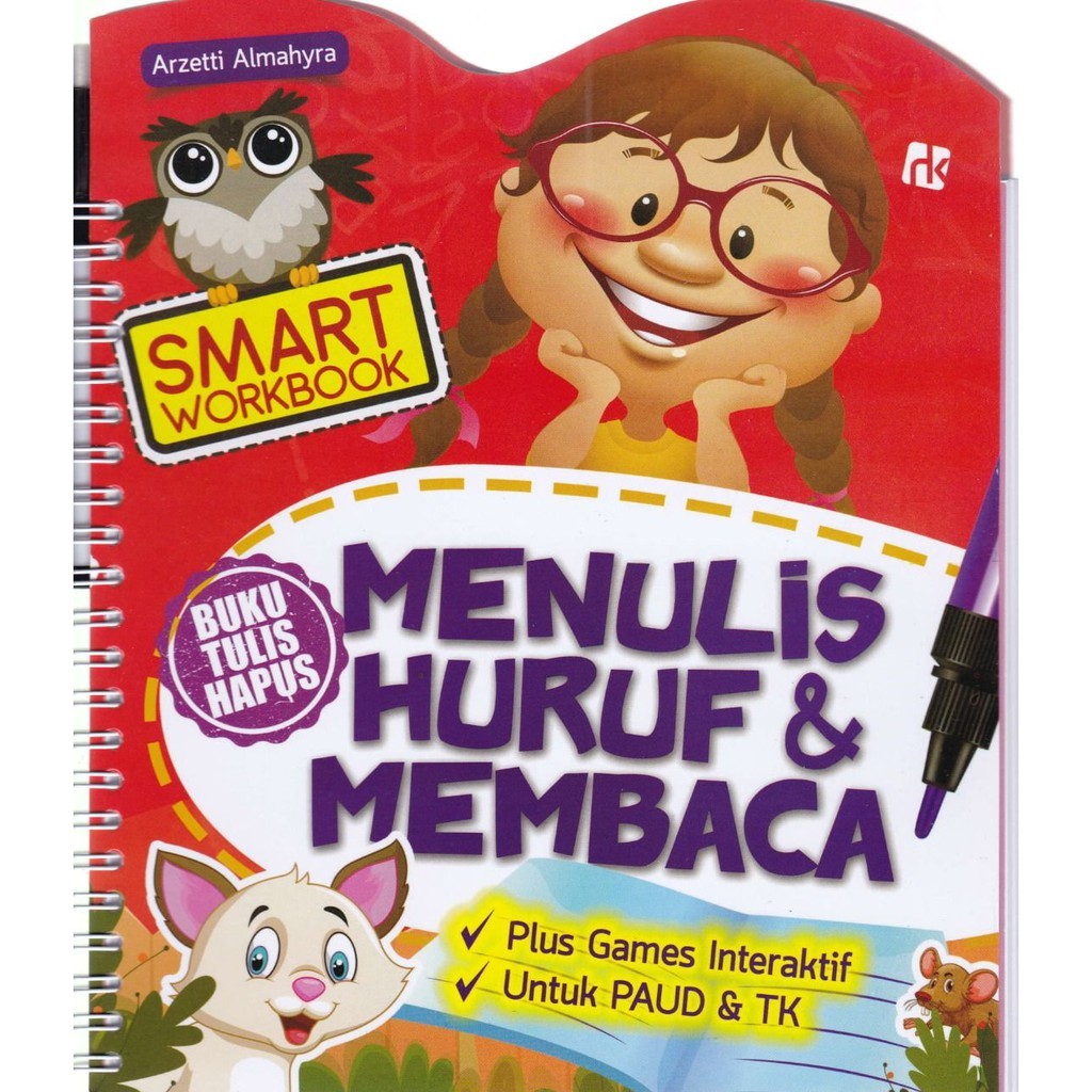 

#SMART WORKBOOK MENULIS HURUF & MEMBACA (BUKU TULIS HAPUS)