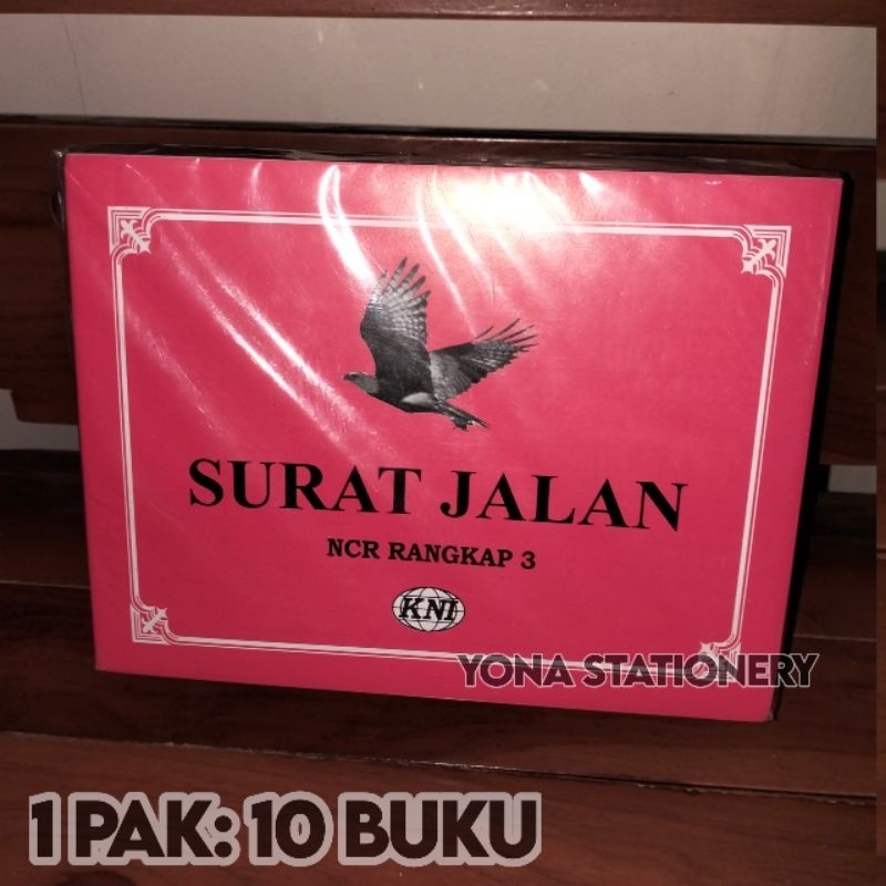 

Surat Jalan NCR Rangkap 3 KNI Besar 1 pak: 10 Buku