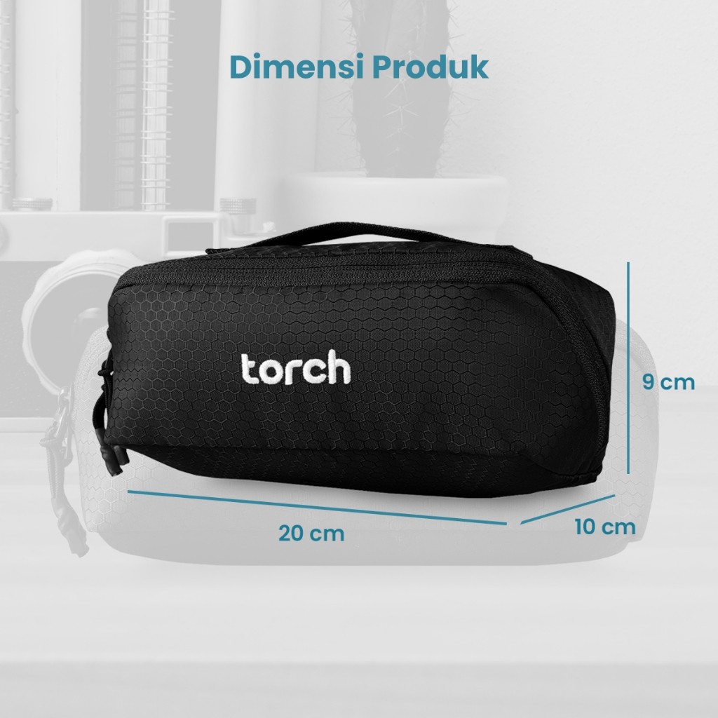 

TORCH Leven Pouch Travel Make Up Alat Tulis Tempat Pensil Anti Noda
