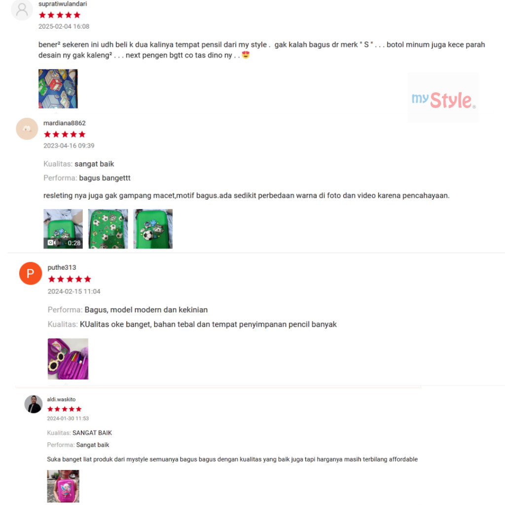 

My Style TM 1283 Pop Out Pencil Box for Girls - Tempat Pensil Multifungsi Anak Perempuan